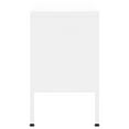 thumbnail image 2 of vidaXL Meuble TV - Blanc - 105x35x50 cm - Acier, 2 of 5
