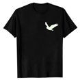 thumbnail image 4 of T Shirts for Men 2026 Summer Casual Short Sleeve Crewneck Flying Bird Graphic Tees Streetwear, 4 of 6