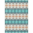 thumbnail image 2 of Addison Rugs Chantille Indoor/Outdoor Transitional Geometric Teal Washable Rectangle Rug, 9' x 12', 2 of 6