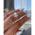 thumbnail image 2 of Toi et Moi Pear & Marquise Cut White Lab-Grown Moissanite Diamond Engagement Ring 4.00 Carat, Gold Plated Size- (5 - 13) Available, 2 of 2