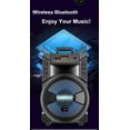 thumbnail image 5 of 8" 2500W Portable Bluetooth Party Speaker Sub woofer Heavy Bass Sound System Mic, 5 of 12