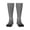 1 Black, variant on Women's Knee High Socks Black White Checkered Pattren Thermal Soft Knee Long Socks