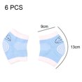 thumbnail image 2 of 6 pares de rodillas antideslizantes para gatear, protectores de rodilla, rodilleras de bebé para gatear, 2 of 5