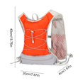 thumbnail image 2 of Mountaineering Vest Bag Breathable Hydration Backpack Hiking Nylon Bag Orange (Outdoor Casual Bag), 2 of 10