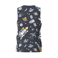 thumbnail image 3 of Easygdp Butterflies Men's Mesh Basketball Jersey Quick Drying Sleeveless Shirts Fitted Muscle Tank Tops Sport Round Neck T-Shirt - 4X-Large, 3 of 9