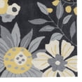 thumbnail image 6 of Trio Wildflower Grey Area Rug 5x7 Transitional Contemporary, 6 of 7
