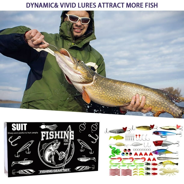 Kit de pesca que incluye: para la pesca de trucha en agua salada y agua dulce. Set de pesca A.