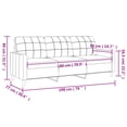 thumbnail image 3 of vidaXL Sofa Upholstered Accent Sofa Chair Couch Living Room Seating Fabric, 3 of 7