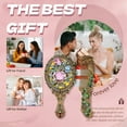 thumbnail image 2 of ACDANC Style1 Hand Mirror - 5.3"×2.7"×0.8" Oval Rose Sculpture Handle Mirror, 2 of 7