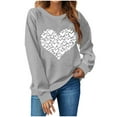 thumbnail image 1 of Birdeem Fashion Woman Long Sleeve Round Neck Printing Blouse Autumn Causal Pullover Tops, 1 of 1