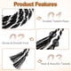 thumbnail image 3 of Uxcell 4 Pcs Cordones de Graduación, Cordones de Honor de Borlas de Graduación, Cordón de Honor de Graduación con Borla, Cordones Trenzados para la Costura de Toga de Licenciatura, Negro+Blanco, 3 of 7
