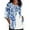 #01-Blue, variant on Women's Dragonfly Print Top Half Sleeve Loose Fit Casual Summer Shirt with Bohemian Nature Pattern Lightweight Breathable Daily Wear Multicolor Womens Tops