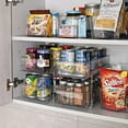 thumbnail image 7 of 2 Tier Clear Organizers and Storage with Dividers, Pull Out Under Sink Organizer, Multi-Purpose Drawer Basket, Kitchen Bathroom Countertop Vanity, Medicine Cabinet Office Storage Bins, 7 of 7