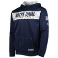 thumbnail image 2 of Men's Colosseum Navy Notre Dame Fighting Irish OHT Military Appreciation Team Color Pullover Hoodie, 2 of 4