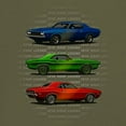 thumbnail image 3 of 1970 Road Legends Muscle Car T-shirt American Vintage Classic Men's Tee, 3 of 7