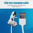 thumbnail image 5 of Para cargador rápido Cable divertido joroba perro Smartphone Cable cargador 1,2 m Cable de carga Usb rápido Char, 5 of 5