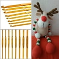 thumbnail image 2 of EHJRE 8 Double Ended Crochet Hooks Aluminum Knitting DIY Crocheting, 2 of 9