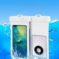 thumbnail image 5 of TPU Waterproof Phone Pouch Double Sealing, Cell Phone Dry Bags with Lanyard Fit up to 7.5" Devices, Protector Case for iPhone 15 14 13 12 11 Pro Max Plus XR, Galaxy S24 S23, 5 of 5