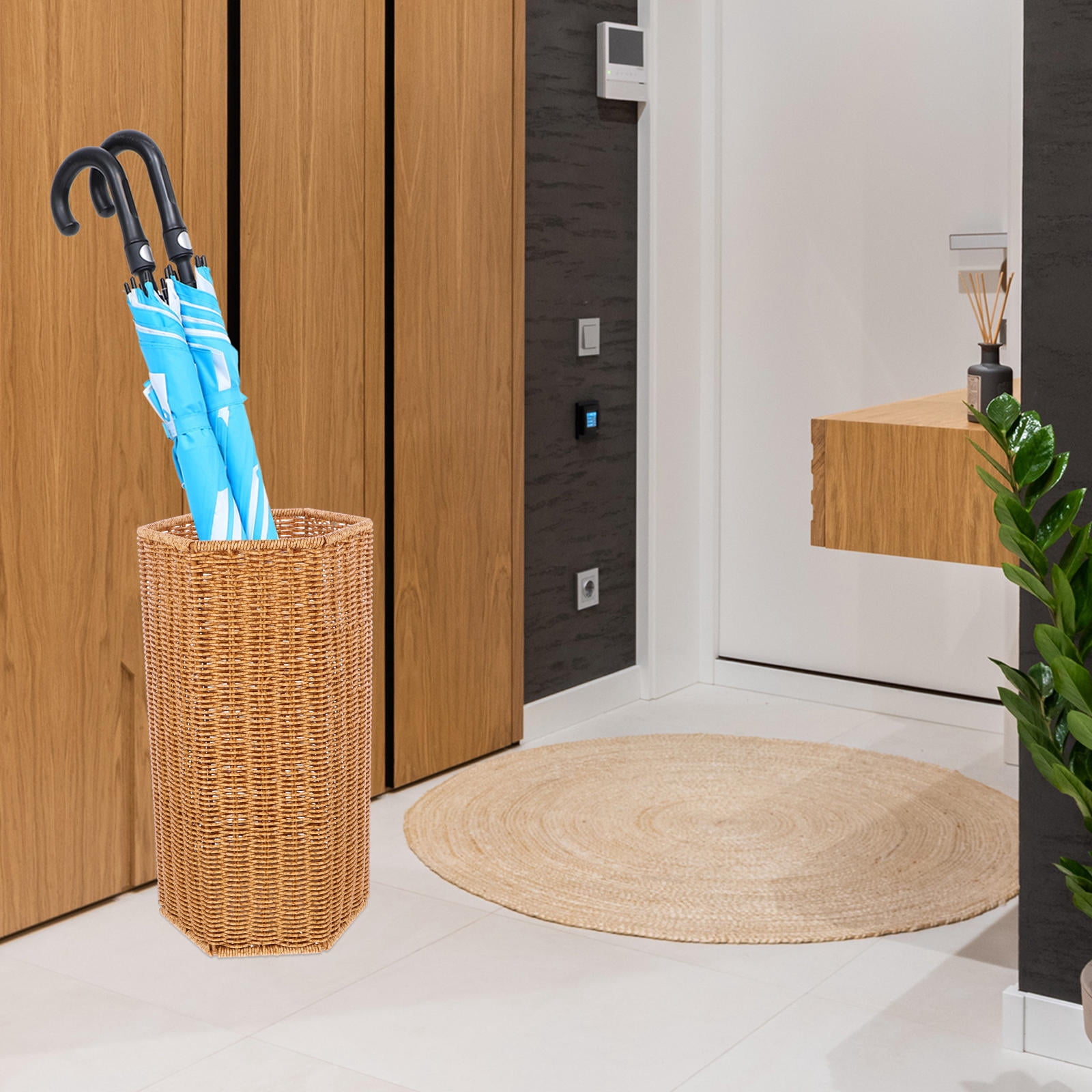 WHAMVOX  Household Umbrella Holder Home Supplies Rattan Multiple Stand Rack