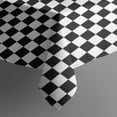 thumbnail image 3 of Black and White Small Checkered Pattern Rectangle Tablecloth 60"x84",Waterproof Polyester Rectangle Table Cloth, Wipeable Spillproof Polyester Tablecloth for Dining, Camping, Indoor and Outdoor, 3 of 5