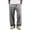 Black, variant on KyCheLot Cotton Linen Pants for Men Stripe Lightweight Comfy Breathable Drawstring Waist Lounge Wide Leg Pants
