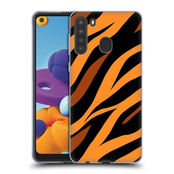 Head Case Designs Officially Licensed Grace Illustration Animal Prints Tiger Soft Gel Case Compatible with Samsung Galaxy A21 (2020)