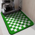thumbnail image 2 of Green White Checkered Farmhouse Dish Drying Mat Absorbent Drying Mat for Kitchen Counter Folding Coffee Bar Mat for Shop Counter 18x24 Inches, 2 of 7