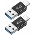 thumbnail image 1 of Adaptador tipo C macho a USB 3.0 macho, convertidor de adaptador OTG USB A macho a USB-C macho para PC, portátil, MacBook Air Pro, Galaxy, Huawei, tableta, paquete de 2, 1 of 5