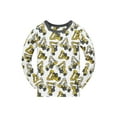 thumbnail image 3 of WIBACKER Kids Boys' Long Sleeve Top and Pants 100% Cotton 2 Piece Pajama Set for Toddler Pjs - Excavator, 3 of 6