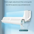 thumbnail image 3 of Adjustable Air Conditioner Wind Deflector,Retractable 57-105CM Anti-Direct Blow Shield with Filter Cotton, 3 of 9