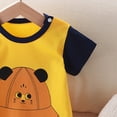 thumbnail image 5 of Baby Onesies Boy Baby Boys Girls Romper Infant Toddler Unisex Short Sleeve Letter Cartonn Romper Soft One-Piece Summer Infant Clothes, 5 of 6