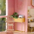 thumbnail image 5 of Doll House Furniture Doll House DIY Highchair Decor Mini Chair Adorns Doll House High Chair Furniture, 5 of 6