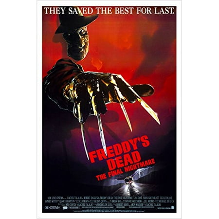 - Freddy'S Dead The Final Nightmare Vintage Horror Movie Poster Bloody 24X36 (Reproduction, Not An Original)
