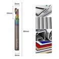 thumbnail image 1 of Colorful Single-edge Aluminum Milling Cutter Aluminum Alloy Punching Step Drill 8*8*20*80, 1 of 8