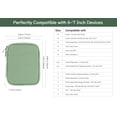 thumbnail image 2 of Funda de transporte Vinabilia para Kindle de 6 a 7 pulgadas, color verde, 2 of 7