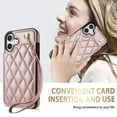 thumbnail image 5 of Allytechgroup Flip Wallet Case for iPhone 8 Plus/7 Plus with Cards Holder, PU Leather Phone Case with Lanyard Kickstand Shockproof Back Cover for iPhone 8 Plus/7 Plus, Rosegold, 5 of 8