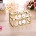 thumbnail image 4 of Trayknick Vintage Transparent Storage Box Candy Trinket Jewelry Holder Organizer Container Golden+Black, 4 of 13