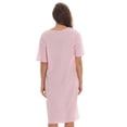 thumbnail image 3 of Just Love Short Sleeve Nightgown Sleep Dress for Women Sleepwear (Pink - Needs, 3X), 3 of 3