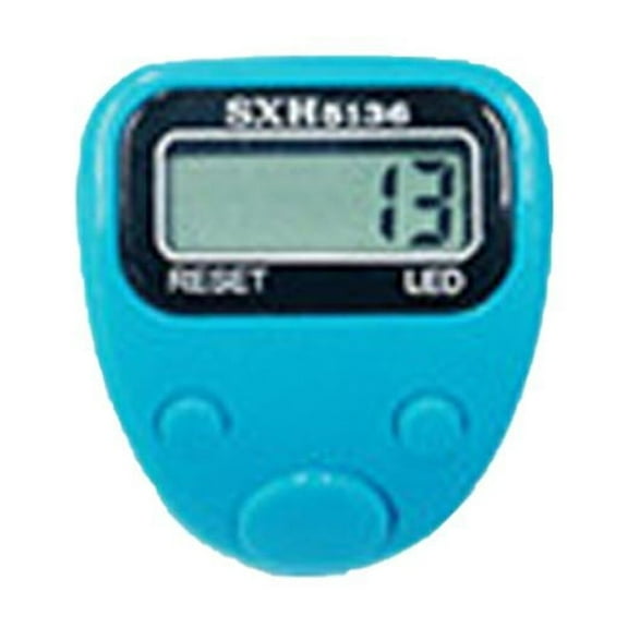 Blue Universal Sports Finger Counter Electronic Counter With Led Backlight