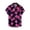 4—Hot Pink, variant on Hawaiian Style Tops for Women Short Sleeve Button down Summer Casual Shirts Loose Thin Breathable Trendy Tropical Floral Print Blouses Ladies Beach Vacation Outfit 5—Hot Pink S