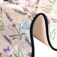 thumbnail image 6 of SKYSONIC 2X6 Feet Spring Lavender Flowers Runner Rug with Rubber Backing, Hearts Butterflies Non Slip Entryway Rug Runner Washable Soft Area Rug Carpet for Hallway Bedroom Kitchen Decor, 6 of 6