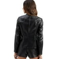 thumbnail image 3 of Women's Faux Leather Motocross Racer Jacket, 3 of 5
