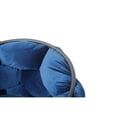 thumbnail image 4 of Modrest Debra Modern Blue Velour Dining Chair, 4 of 5
