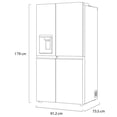 thumbnail image 4 of Refrigerador 22.5 Pies LG Side By Side Silver, 4 of 4