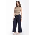 thumbnail image 2 of Jeans culotte con bolsillos frontales Juvenil, 6859 (Mezclilla tono oscuro) azul oscuro 1, 2 of 3