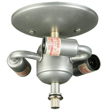 3LT Candle Socket Flushmount Hardware Nickel