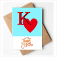 thumbnail image 1 of Cartes de Remerciement Cœur K Poker Enveloppes Note Vierge, 1 of 3