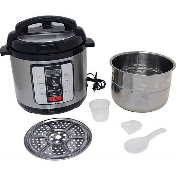 Precise Heat KTELPCS Electric Pressure Cooker Stainless Steel inner Pot