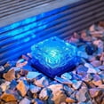 thumbnail image 2 of LINLIN 2-Pack  Solar Ice Lights, Glass Ice Lights Solar Brick LED Frosted Glass Path Lights Waterproof for Garden Courtyard Pathway Outdoor Decoration, 2 of 9