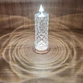 thumbnail image 3 of Rose Shadow LED Flameless Candles, 4PCS Romantic Battery Operated Candles Led Pillar Candles for Valentines,4 x Candlestick, 3 of 7
